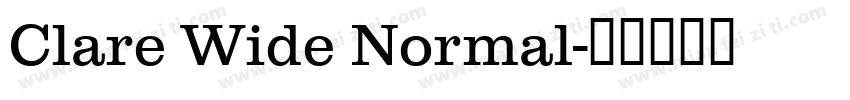 Clare Wide Normal字体转换